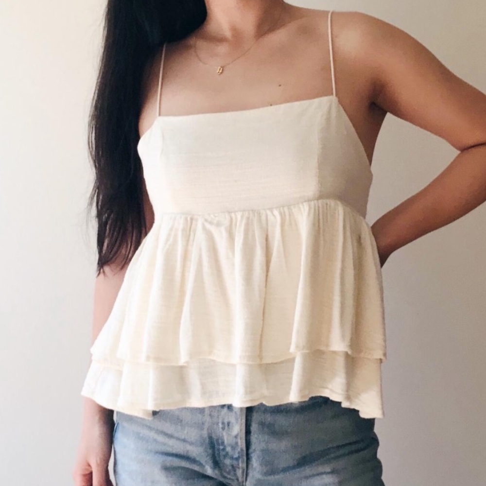 URBAN OUTFITTERS BABYDOLL FLOWY TANK SPAGHETTI STRAP TOP